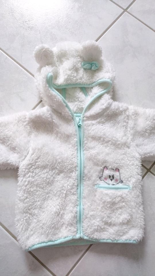 Flauschige Jacke Gr. 74 Mädchen Junge Baby unisex in Warnitz