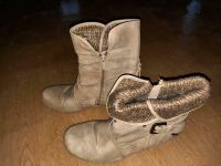 Stiefeletten Mustang Schuhe beige Absatzschuh Thüringen - Zeulenroda Vorschau