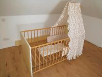 Babybett mit Himmel, Schlafsack und Bettwäsche Nordrhein-Westfalen - Rheine Vorschau