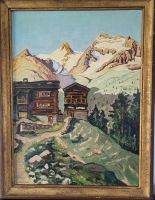 Ölgemälde W. Stückli 1938 Motiv Hohenegg von Saas-Fee Bayern - Landsberg (Lech) Vorschau