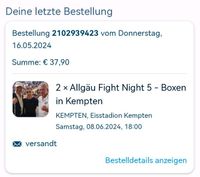 Allgäu Fight Night 5 Kempten Hardtickets Bayern - Kempten Vorschau