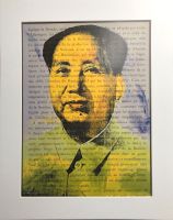 Kunst, Pop-Art, Andy Warhols „Mao“ auf Buchseite im Passepartout Stuttgart - Vaihingen Vorschau