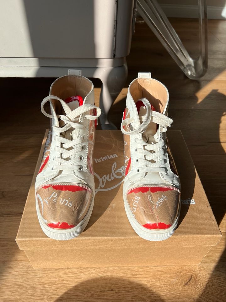 Louboutin sneaker 37 fullset original high top damen Leder Lack in Essen