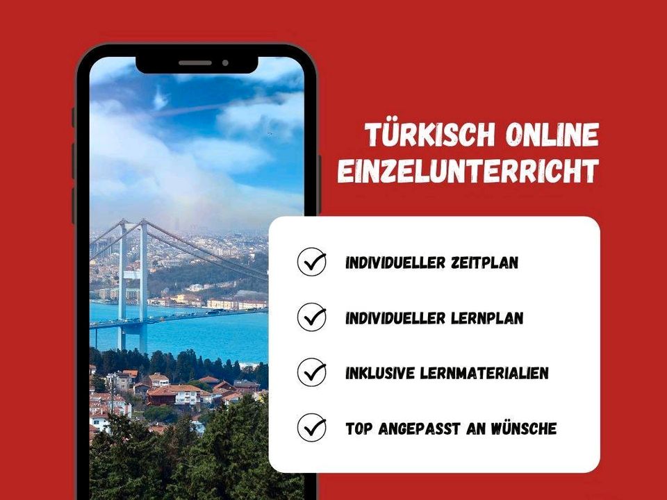 Türkisch Online Einzelunterricht A1 bis C1 in Düsseldorf