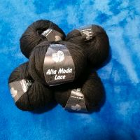 Alta moda lace, 5 Knäule schwarz, Mohair /Schurwolle Baden-Württemberg - Ostfildern Vorschau