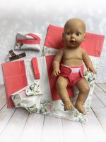 Puppenkleidung ♥️ Wickeltasche 7 teilig, Windeln für Baby Puppen Bayern - Freihung Vorschau