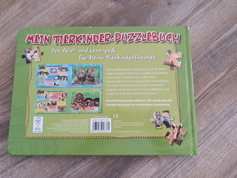 Tierkinder-Puzzlebuch in Seligenstadt