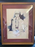 Sara Moon gerahmter Druck Lisa Gemälde Bild Kunst deko 1970 Nordrhein-Westfalen - Stolberg (Rhld) Vorschau