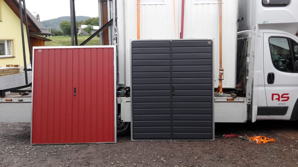 Hoftor container Garagentor haustür trapezblech rolltor schwingtor pflug Schiebetür sektionaltor hallentor gartentor gartentür garagentür doppelflügeltor tor carport hundebox in Falkenberg/Elster