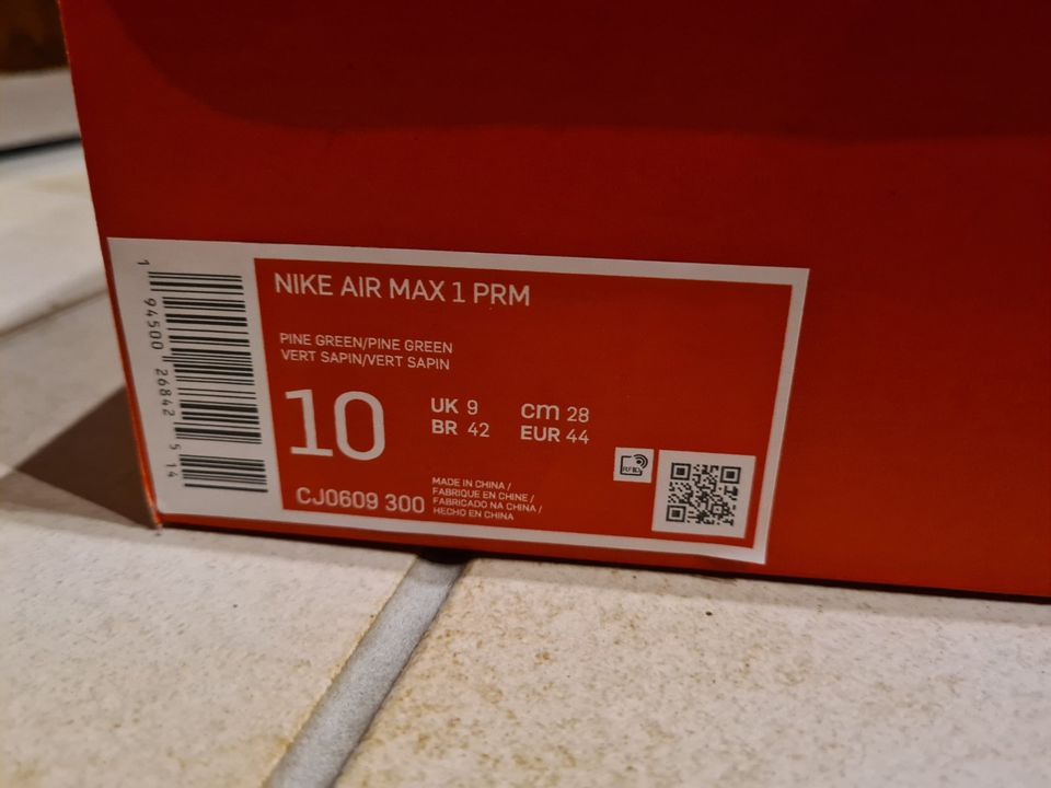 Nike Air Max 1 Sammlung, Travis Scott, 44, 10, Neu, Jordan in Hof (Saale)
