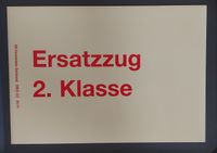 DB Bahn Zuglaufschild Ersatzzug 2. Klasse Einfarbig links seitig Berlin - Mitte Vorschau