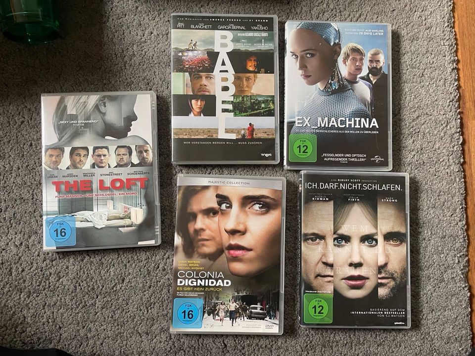 DVD-Sammlung - Babel, Loft, EX_Machina, Dignidad, ich darf nicht in Obertraubling