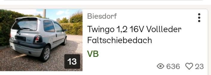 Twingo 1,2 16V 80PS ! Vollleder Faltdach Unikat !!! in Berlin