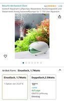 Aquarium Sprudel Stein boxtech 1,7 w 1x benutzt Nordrhein-Westfalen - Heiligenhaus Vorschau