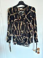 Bluse schwarz-Gold in Größe 42 zu verkaufen Nordrhein-Westfalen - Krefeld Vorschau