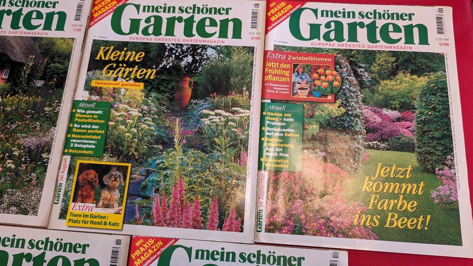 7x Mein Schöner Garten Zeitschriften Magazin Ratgeber Konvolut Ga in Pirmasens