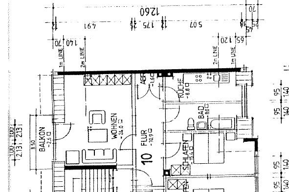 2ZKB Balkon Leipziger Str. 16 Nähe FH und Innenstadt in Erfurt