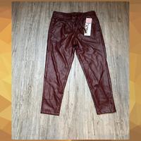 Only / Größe M Länge 30 / Kunstlederhose / Jogger / Weinrot Hessen - Körle Vorschau