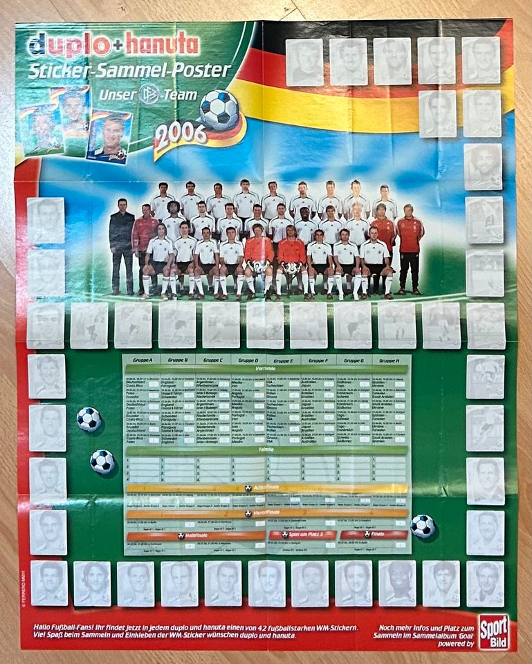 DUPLO / HANUTA ⚽️ Alben & Poster von EM + WM ⚽️ Leer in Düren