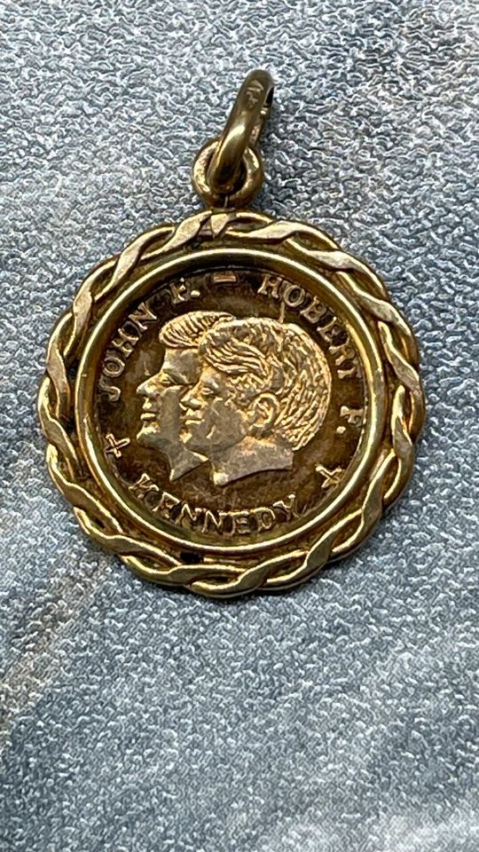 Medaille 333 Gold von John F. Kennedy und Robert F. Kennedy in Buchholz in der Nordheide