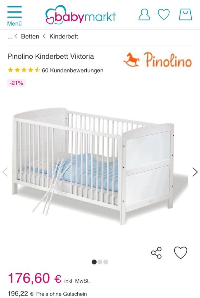 Baby-/Kinderbett pinolino in Osnabrück