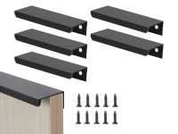 5 schwarze Möbelgriffe aus Aluminium, 80mm, Schrankgriffe München - Schwanthalerhöhe Vorschau