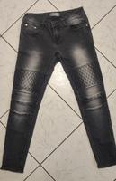 Damen Biker Skinny Jeans grau Wuppertal - Barmen Vorschau