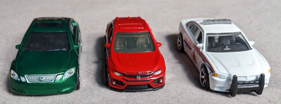 Matchbox Konvolut Honda Civic ,Dodge Charger Pursuit, Lexus GS430 in Berlin