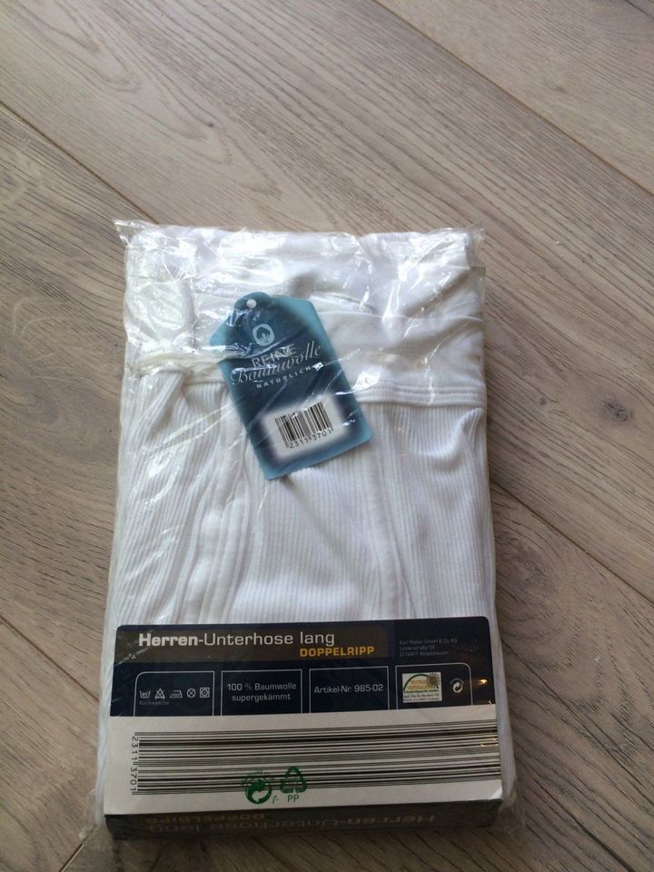 Unterhose Lang ,Herren, Gr. 8-XXL, Weiß, NEU in Diez