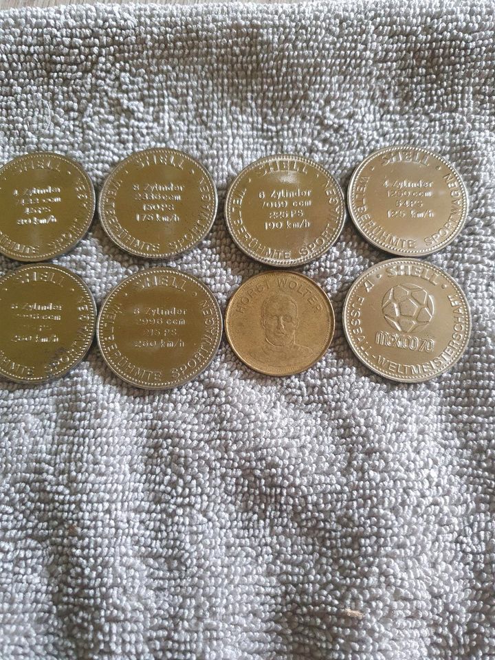 Tankmünzen von Shell in Westendorf