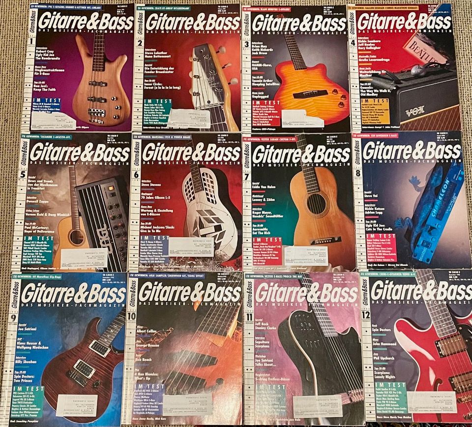 Zeitschriften Gitarre & Bass ganzer Jahrgang 1993 in Bremen