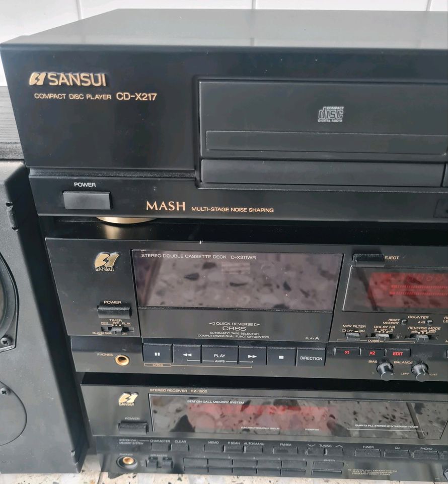 Sansui Stereo Anlage CD Player Doppel-Tapedeck Tuner in Hamburg