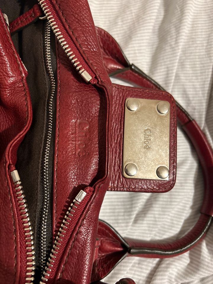 Chloé Paddington Bag Tasche Damen Rot Bordeaux in Hamburg