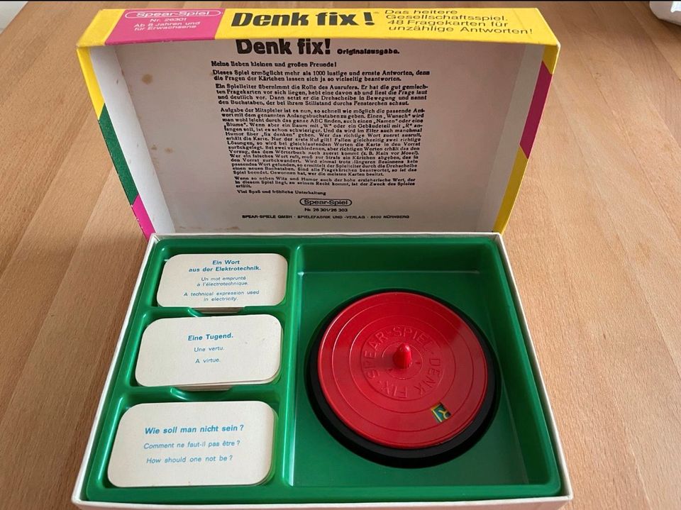 Denk Fix Rarität 1960er Jahre Spiel in Bergen