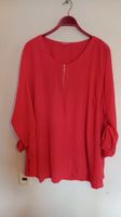 Janina Curved Bluse Gr. 54/56 (5XL) rot/lachsfarben Niedersachsen - Hesel Vorschau