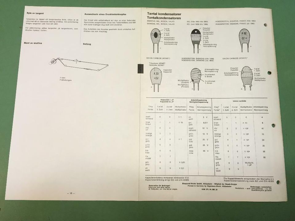 BLAUPUNKT Flensburg de Luxe Service-Manual-Anleitung in Brake (Unterweser)