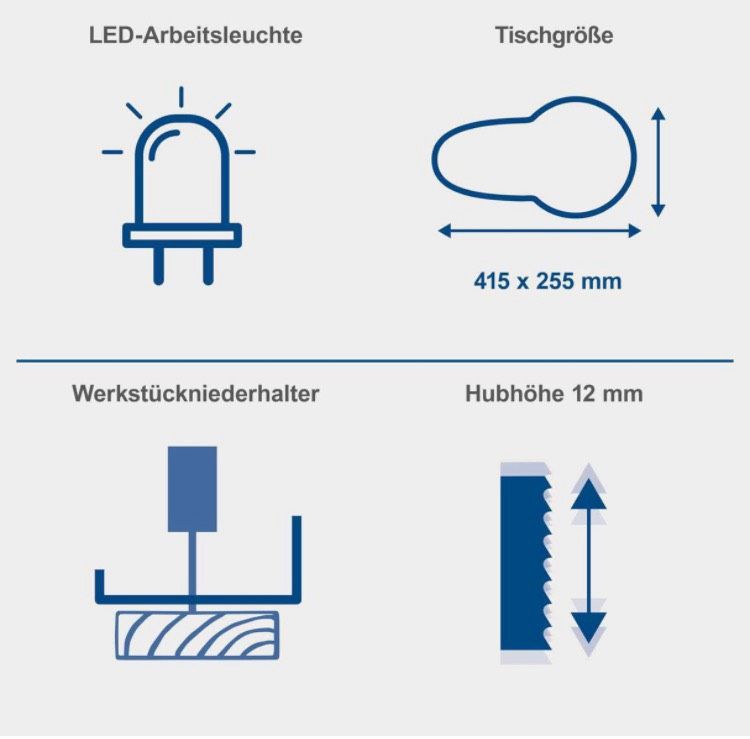 Gebrauchte Scheppach Dekupiersäge SD1600V in Löningen