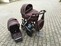 Teutonia Kinderwagen mit Babyschale braun Baden-Württemberg - Hockenheim Vorschau