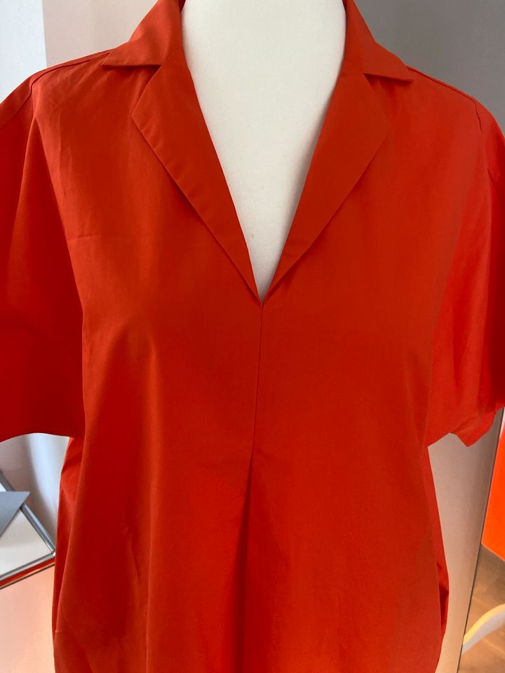 LU LI LINA Kleid Blusenkleid Baumwolle Orangerot Gr L NEU Etikett in Köln