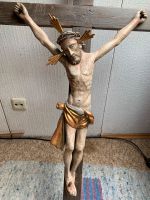 Altes Kruzifix Jesus Christus Kreuz Auferstehung Ostern geschnitz Bayern - Kaufering Vorschau