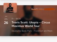 Travis Scott Stehplätze Innenraum 26.7.2024 Frankfurt Schleswig-Holstein - Lübeck Vorschau