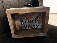 Travel Savings Spardose Sparschwein Geschenk Reisen Holz Box Bayern - Ingolstadt Vorschau