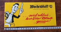 Altes Blechschild Wochenpost Nordrhein-Westfalen - Bergisch Gladbach Vorschau