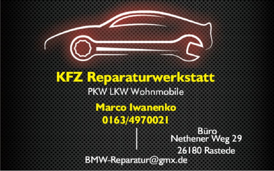 KFZ , LKW und Wohnmobil Reparaturen in Rastede