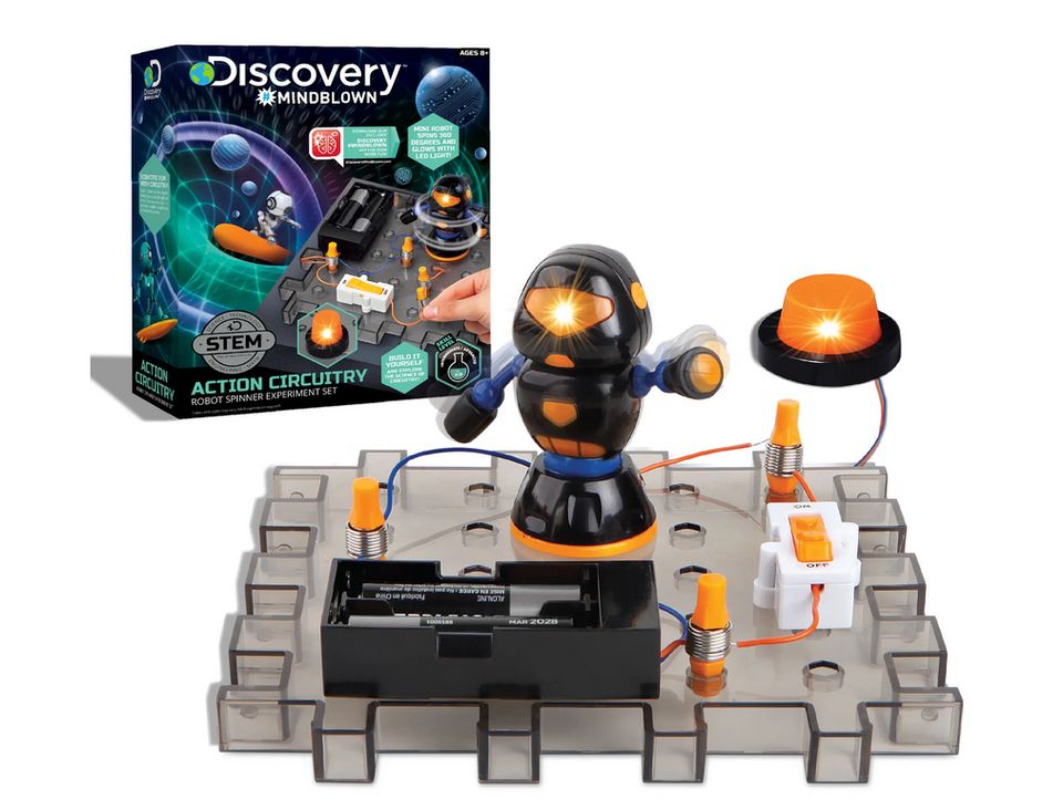 Discovery Mindblow Elektronikschaltungsexperiment Robot Spinner in Taucha