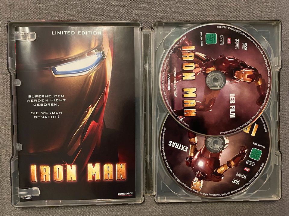 Iron Man DVD/ Limited Edition Steelbook 2x Disc/ Marvel/Avengers in Göttingen