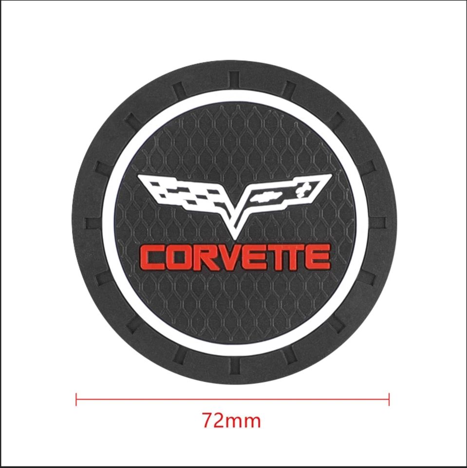 Chevrolet Corvette Silikon Untersetzer Logo Emblem Auto 1Stück in  Baden-Württemberg - Satteldorf, Tuning & Styling Anzeigen