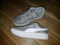 Sneaker, Turnschuhe, Marke Puma, Gr. 36, silber/weiß Glitzer Bayern - Priesendorf Vorschau