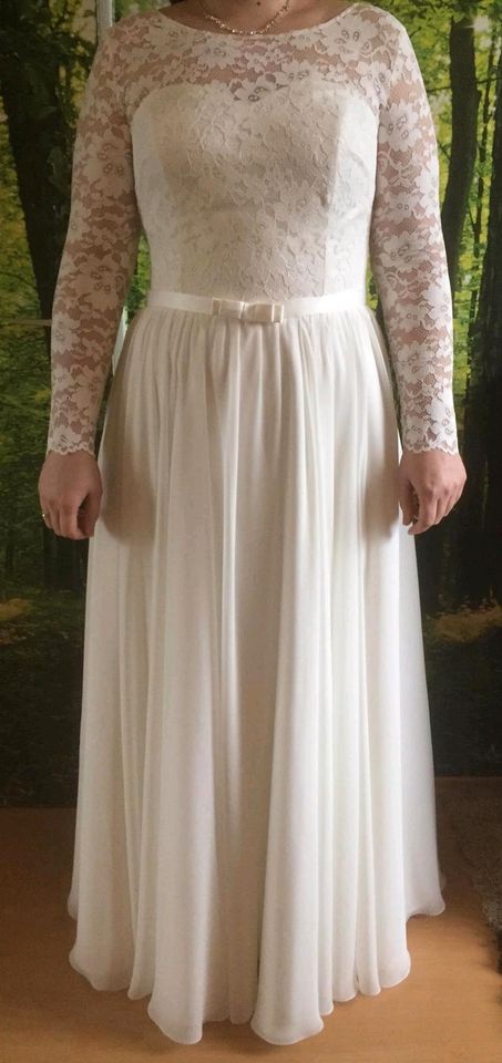 Hochzeitskleid, Größe 42/44, langes Kleid, Standesamt Kleid in Koblenz