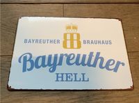 Blechschild Bayreuther Helles Hell Brauerei Bier Werbeschild Hessen - Hünfeld Vorschau